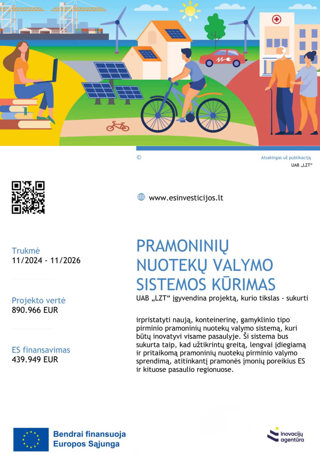 ES projektai Pramoninių nuotekų valymo sistemos kūrimas